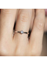 Bague "Solitaire envoûtant" Or blanc et Diamants