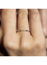 Bague Alliance "Humilité" Or blanc et Diamants