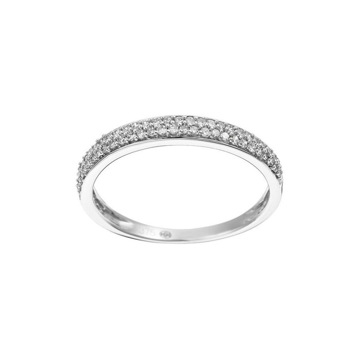 Bague Alliance "Granité" Or blanc et Diamants Bague "Béguin Divin" Or blanc et Diamant