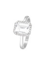 Bague "Maestromantique Topaze" Or blanc et Diamants