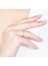 Bague "Beautiful Twist" Or blanc et Diamants