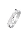 Bague Alliance "Mon unique pensée" Or blanc et Diamants