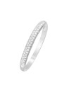 Bague Alliance "Foch" Or blanc et Diamants