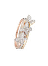 Bague "Valpaiso" Or tricolore et Diamants