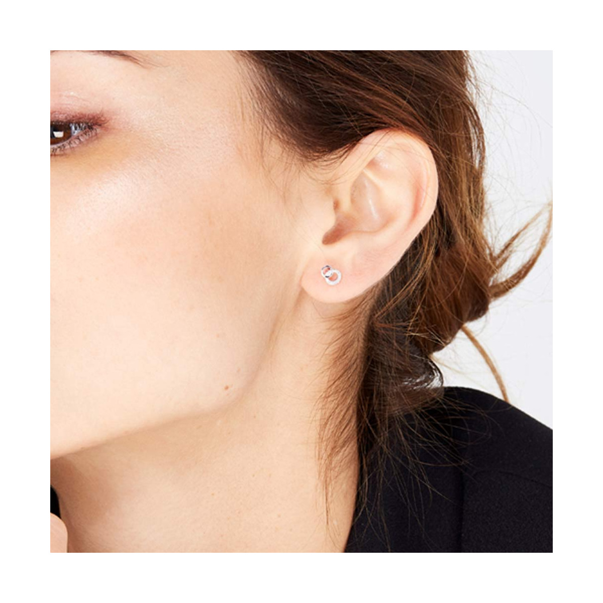 Boucles d'oreilles Or Blanc et Diamant Boucles d'oreilles Or Blanc et Diamant