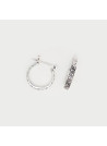 Boucles d'oreilles argent massif et pierre naturelle