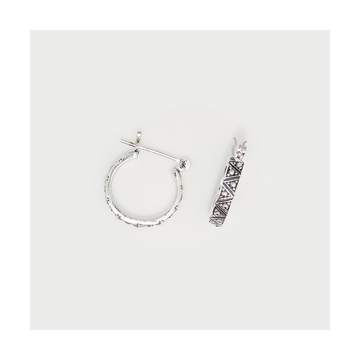 Boucles d'oreilles argent massif et pierre naturelle Boucles d'oreilles "Zamia" Argent 925