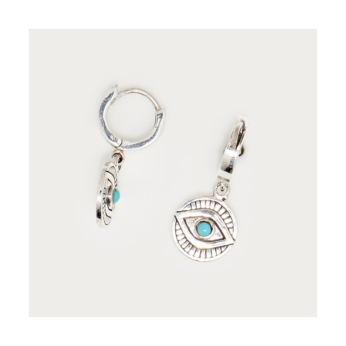 Boucles d'oreilles argent massif et pierre naturelle Boucle d'oreilles "Vainilla"