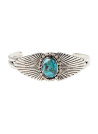 Bracelet "Chicunahui" Argent et Turquoise