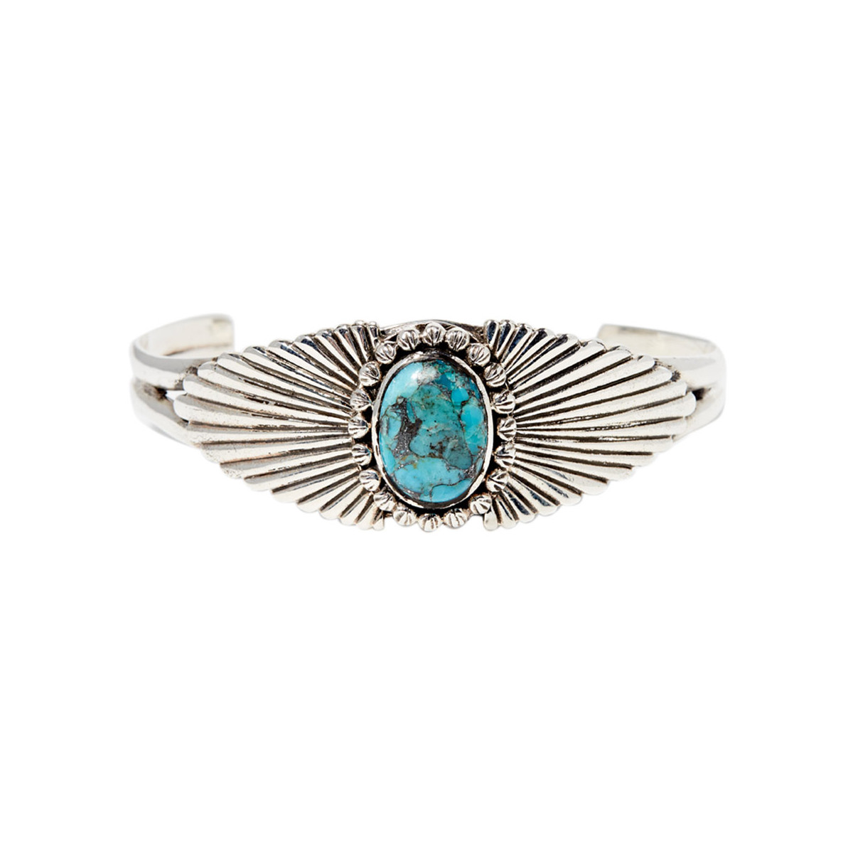 Bracelet "Moriche" Argent et Turquoise