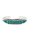 Bracelet "Macculli" Argent et Turquoise