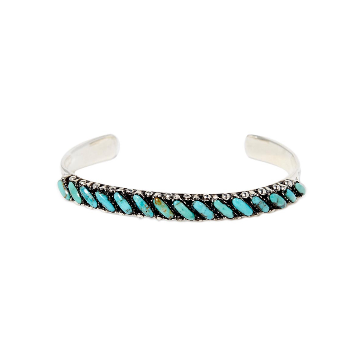 Bracelet "Chicome" Argent Massif et Turquoise Bracelet "Lupuna" Argent Massif 925/1000 et Turquoise