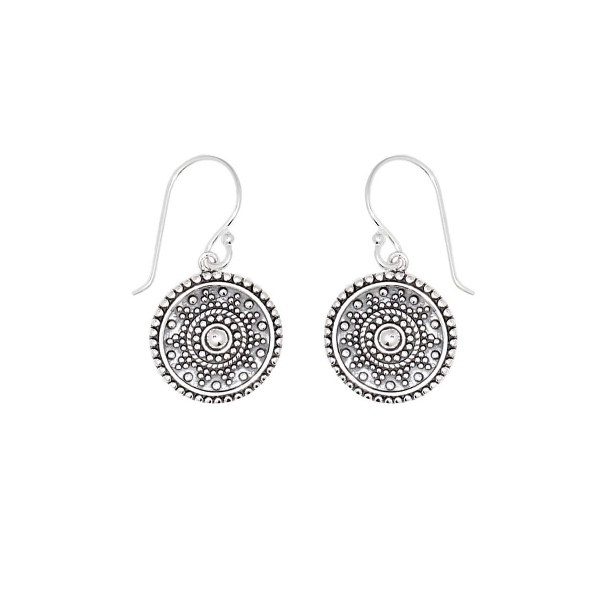 Boucles d'oreilles " Non-Kal" Argent 925 Boucles d'oreilles "Zorillo" Argent 925