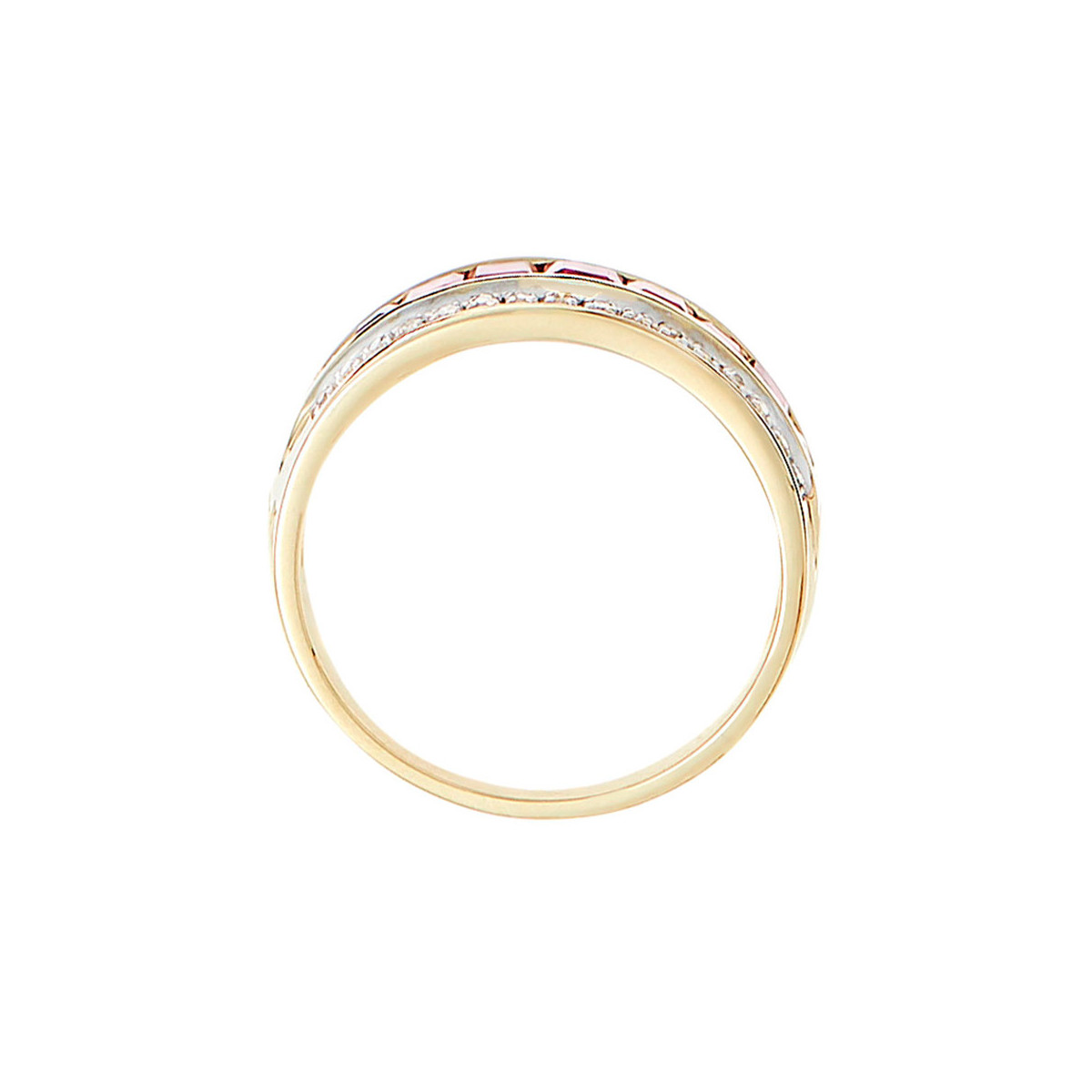 Bague "Astrée" Or jaune et Rubis