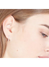 Boucles d'oreilles Or Blanc et Diamant