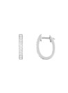 Boucles d'oreilles Or Blanc et Diamant