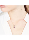 Pendentif Or Jaune Diamant et Améthyste