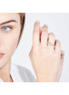 Bague "Malia" Or blanc et Diamants