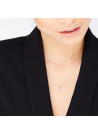 Pendentif Or Jaune "IDYLLE" Diamants 0,06 carat + chaîne vermeil offerte