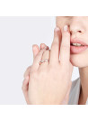 Bague "Ma force" Or rose et Diamants