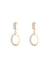 Boucles d'oreille Or Jaune 375 et 32 diamants