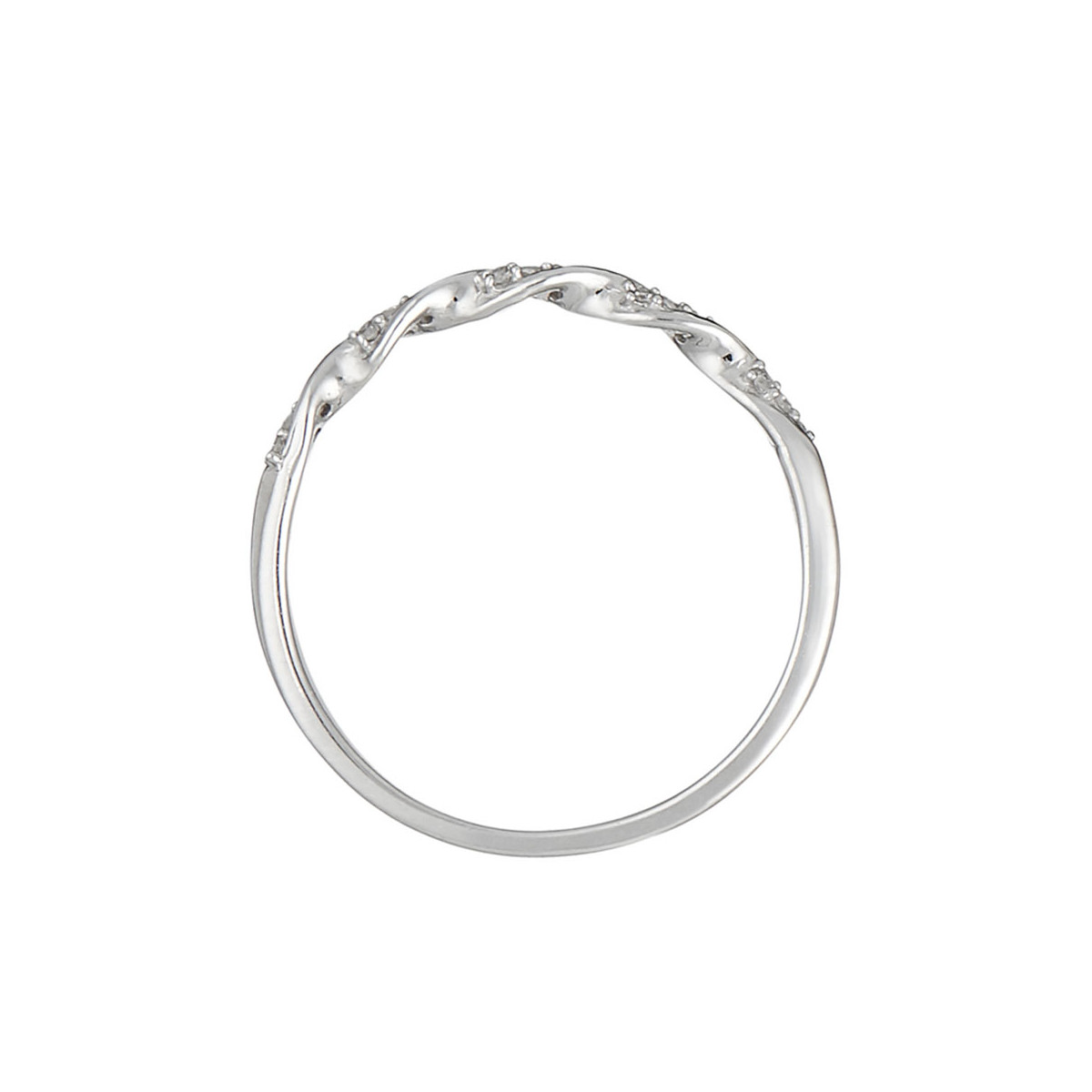 Bague Alliance "Eternelle Tor" Or blanc et Diamants Bague "Câline" Or blanc et Diamant