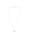Pendentif Or Jaune Diamant et Emeraude