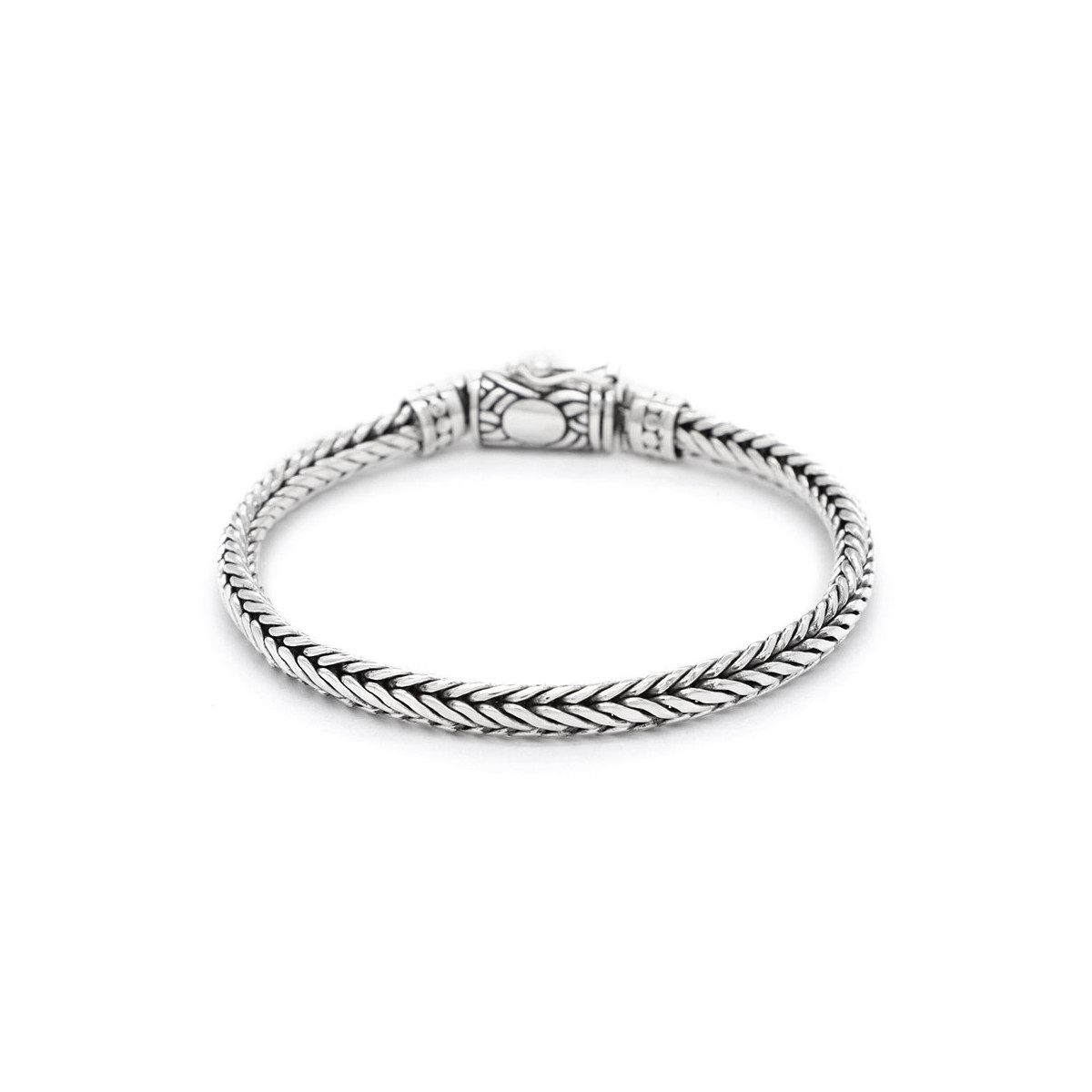 Bracelet Homme "Barthélemy" Argent 925 Bracelet Homme Argent 925/1000"Janus" Taille L
