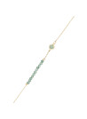 Bracelet doré et aventurine