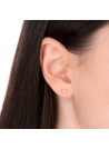 Boucles d'oreilles Or Jaune 375/1000 et Zirconium