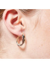Boucles d'oreilles Or tricolore 375/1000