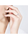 Bague "Grennelle" Or blanc et Diamants