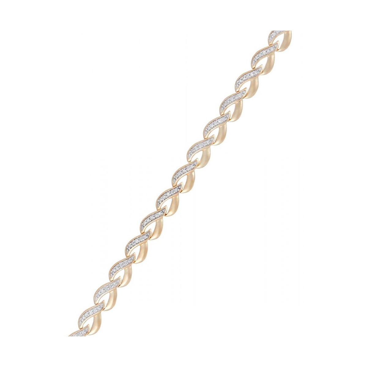 Bracelet Or Jaune serti de 115 diamants HP1 Bracelet Diamants 0,51/115"Sélène"