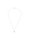 Pendentif Or Blanc et Topaze