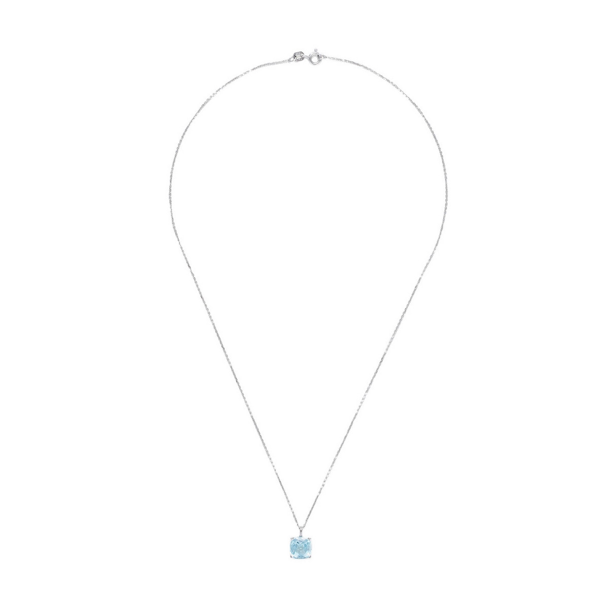 Pendentif Or Blanc et Topaze Pendentif "Persée Sublime" Or blanc et Topaze
