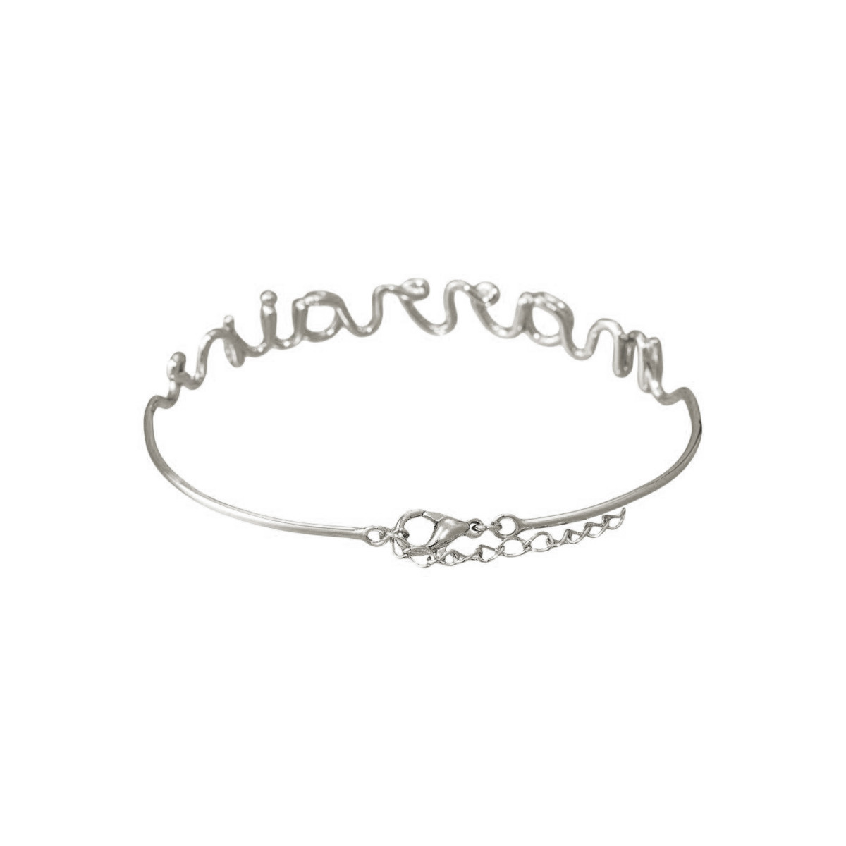 Bracelet à message "Marraine" Laiton argenté