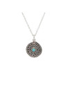 Collier argent massif et pierre naturelle