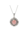 Pendentif argent massif et pierre naturelle