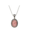 Pendentif argent massif et pierre naturelle