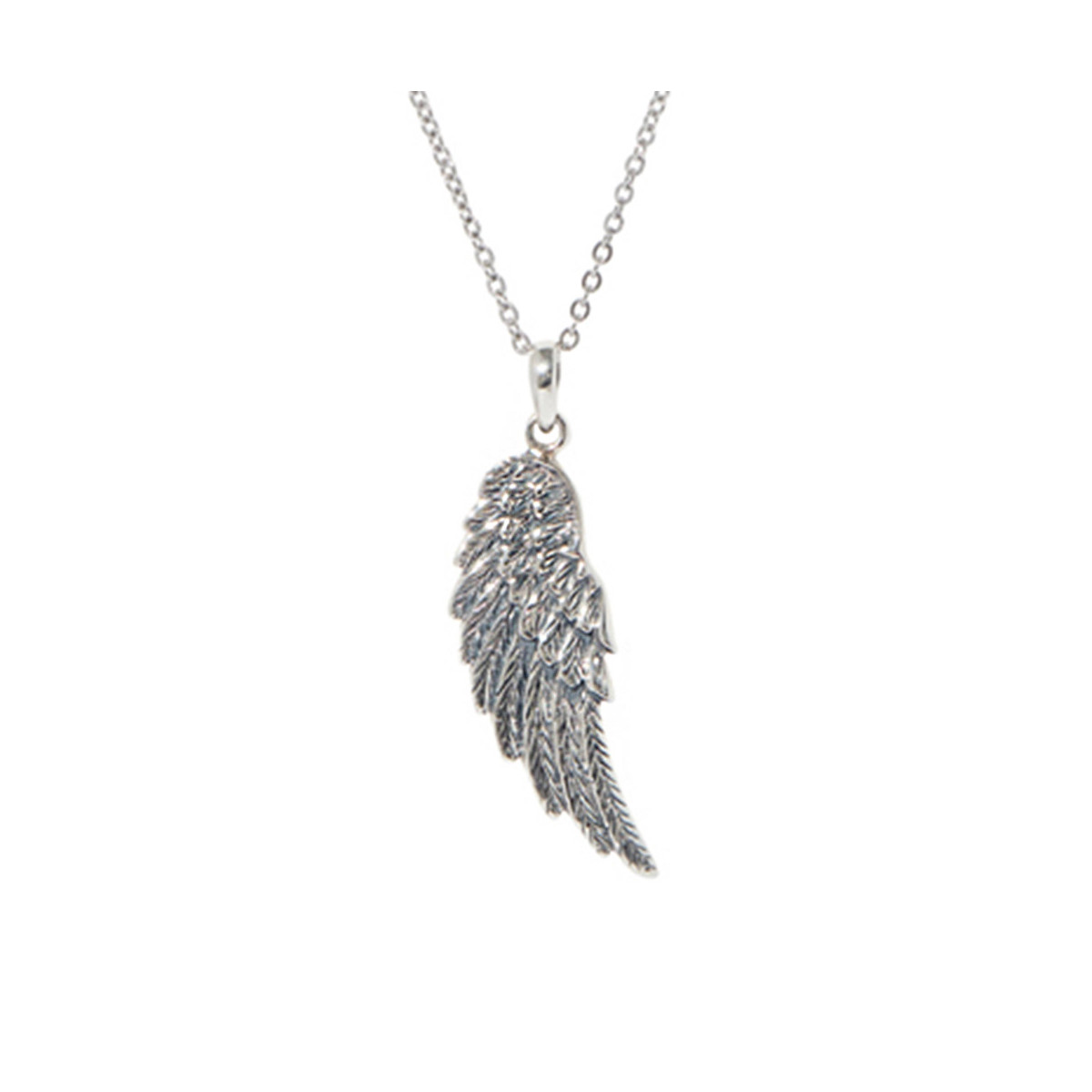 Pendentif argent massif signature plume pour une touche bohème Pendentif "Henequén" Argent Massif 925/1000