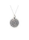 Collier argent massif détails en filigrane