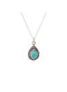Collier argent massif et pierre naturelle