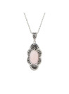 Pendentif argent massif et pierre naturelle