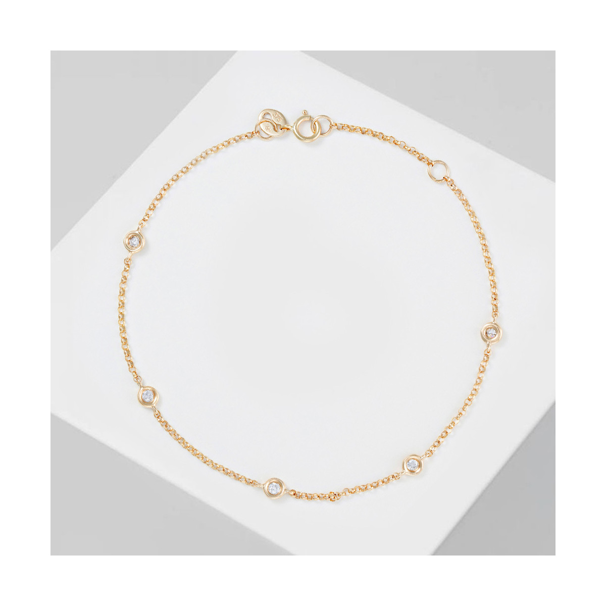Bracelet Or Jaune et Diamant Bracelet "Rayonnant" Or jaune et Diamant