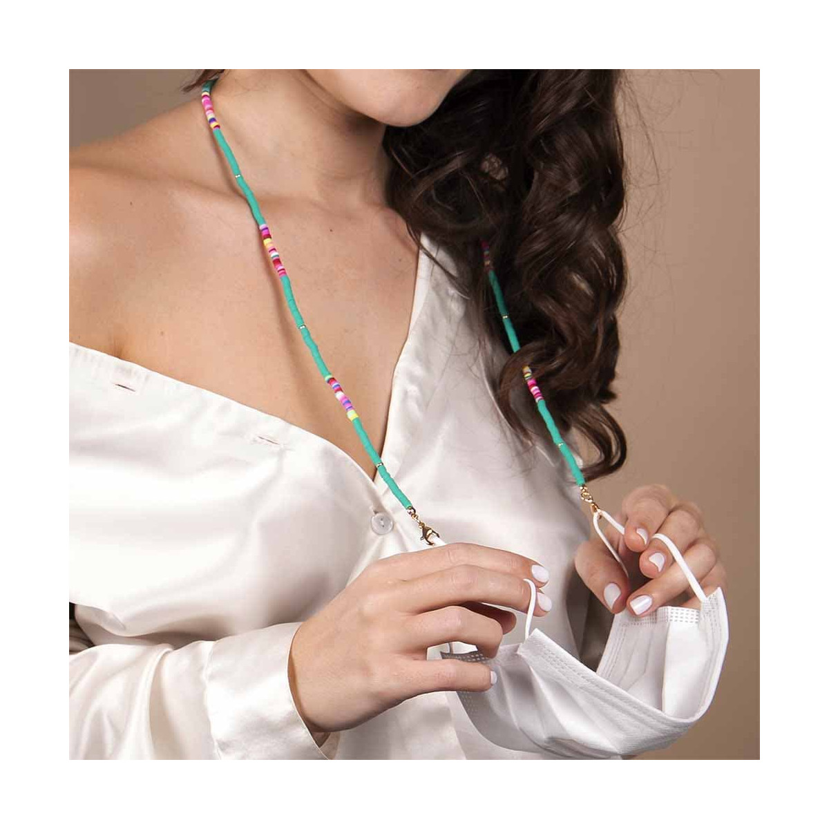 Cordon Lunettes/ Masque Sonitaen perles filmo