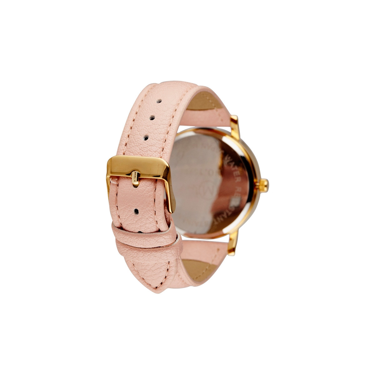 Muse - Montre Femme doré "Manille" - cadran gris rose bracelet rose