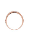Bague Or Rose et oxydes de zirconium "Amour Innocent"