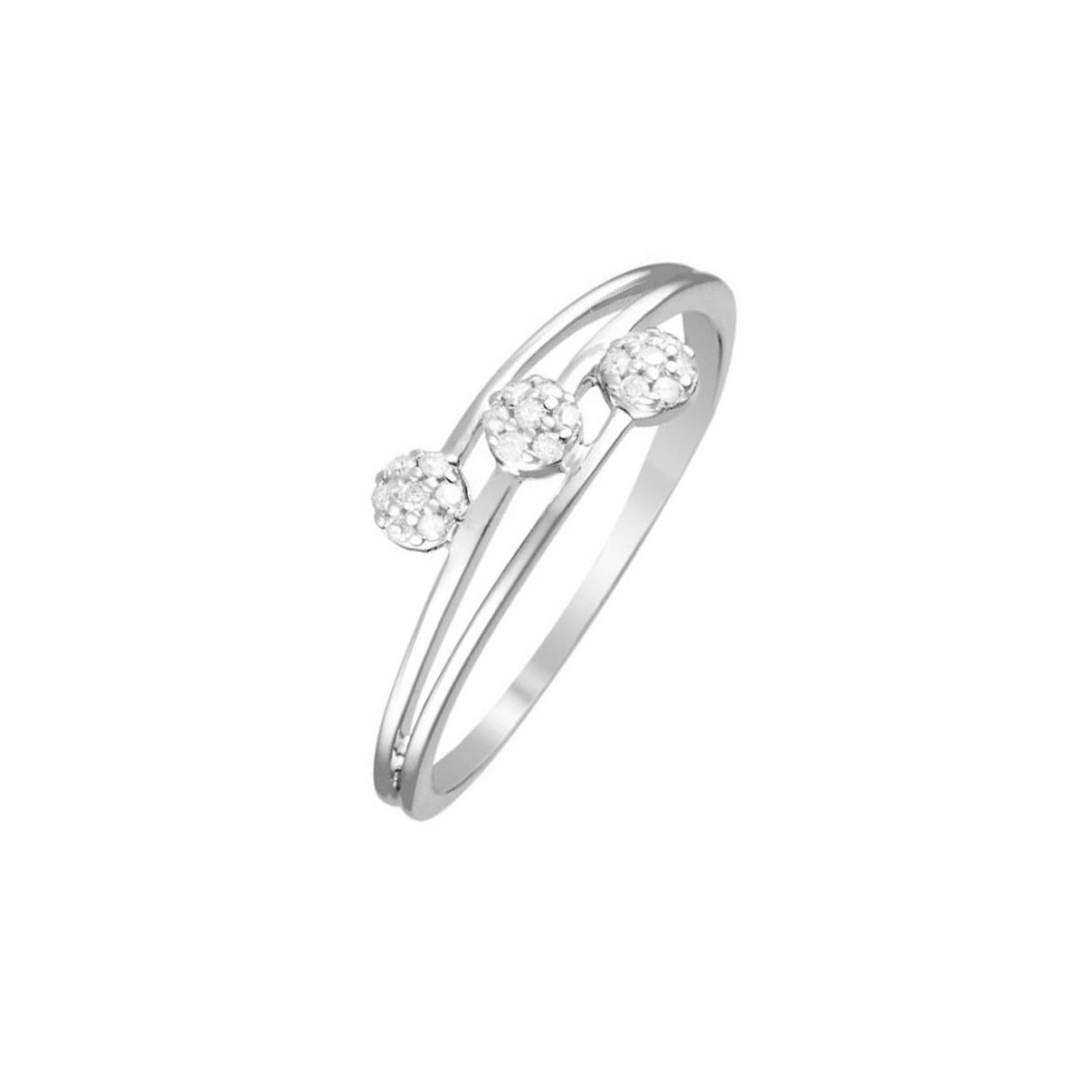 Bague Or Blanc et Diamant Bague Or Blanc et Diamant