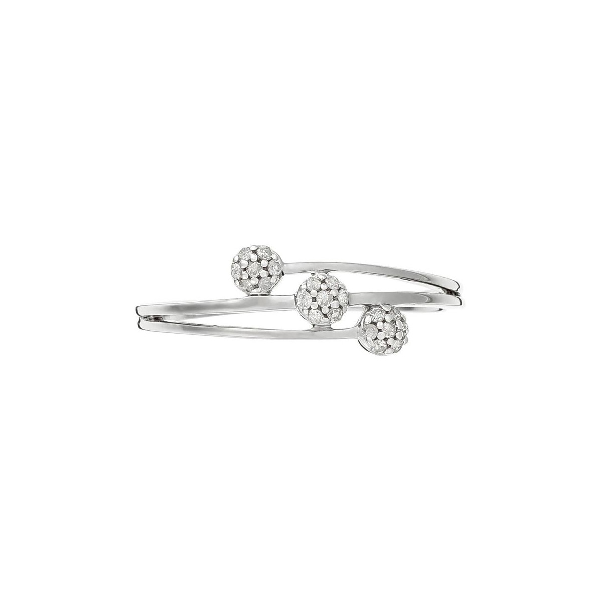 Bague Or Blanc et Diamant Bague Or Blanc et Diamant
