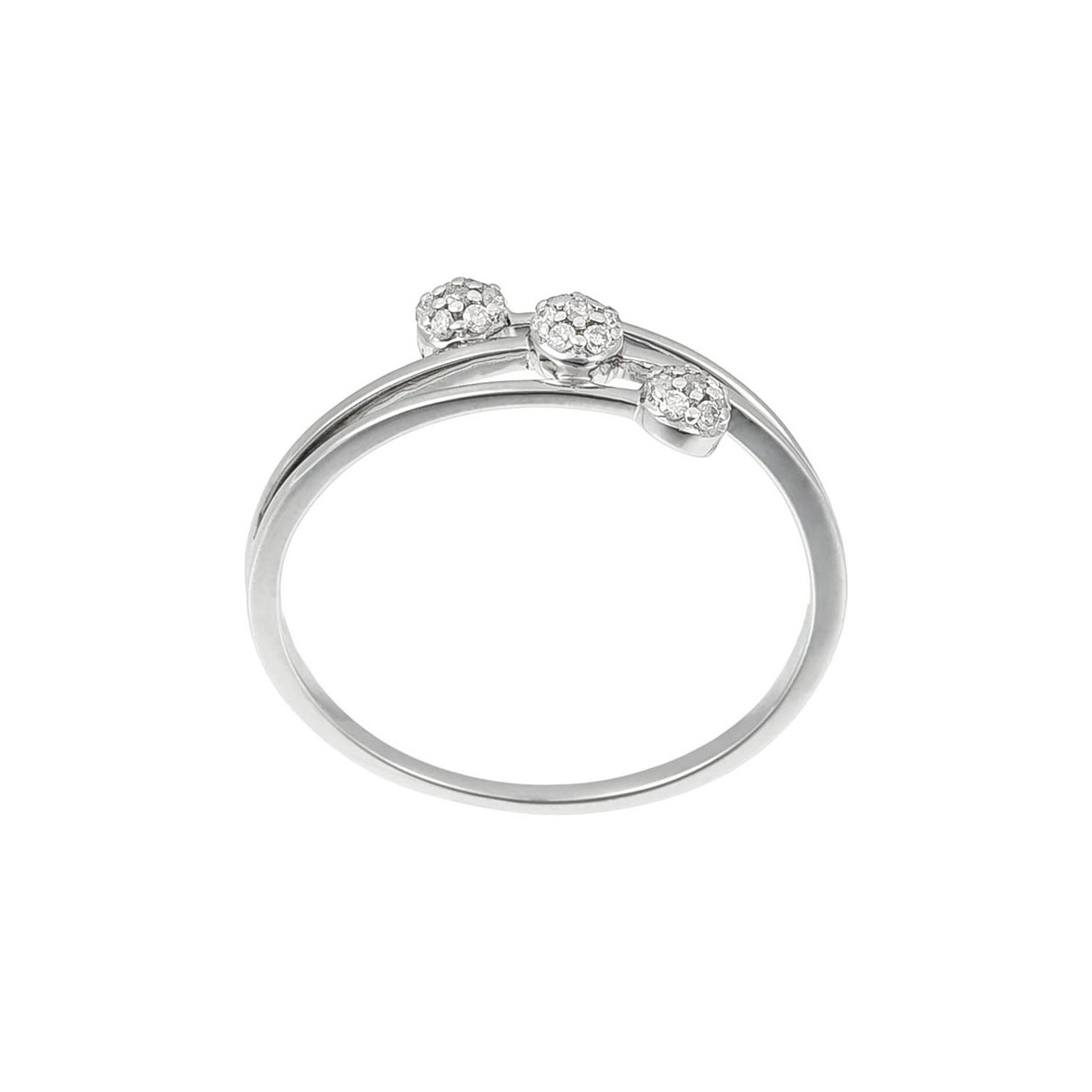 Bague Or Blanc et Diamant Bague Or Blanc et Diamant